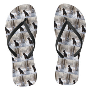 Cocker Spaniel Let It Snow Christmas  Thongs