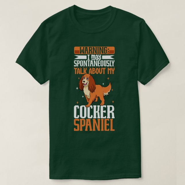 Cocker Spaniel lover T-Shirt (Design Front)