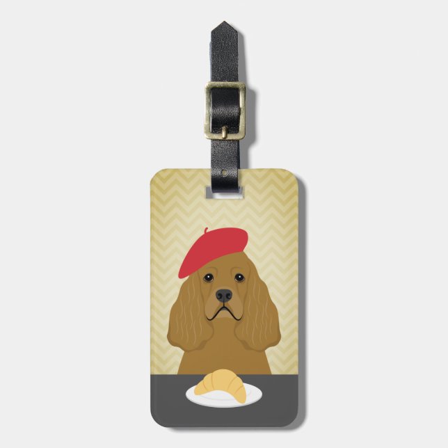 Cocker Spaniel Luggage Tags (Front Vertical)