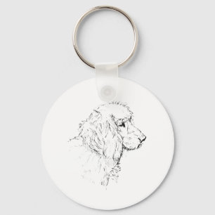 Cocker Spaniel – Minimalist Dog Line Drawing Key Ring
