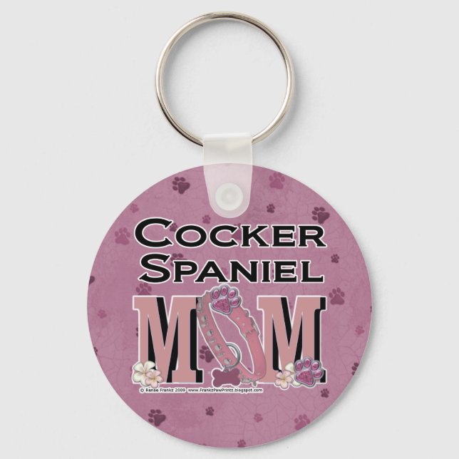 Cocker Spaniel MOM Key Ring (Front)