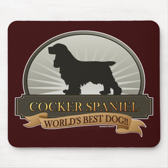 Cocker Spaniel Mouse Pad (Front)