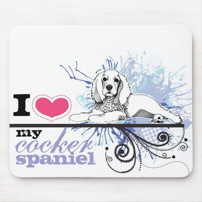 Cocker Spaniel Mouse Pad (Front)