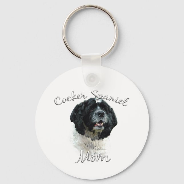 Cocker Spaniel Mum 2 Key Ring (Front)