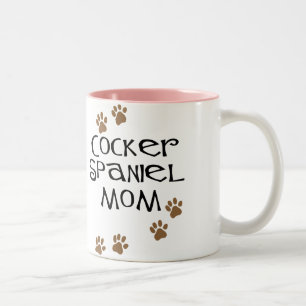 Cocker Spaniel Mum for Dog Moms Two-Tone Coffee Mug