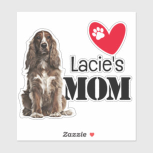 Cocker Spaniel Mum Personalised Sticker