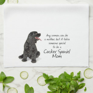 Cocker Spaniel Mum Tea Towel