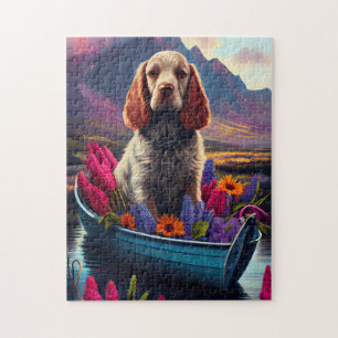 Cocker Spaniel on a Paddle: A Scenic Adventure Jigsaw Puzzle