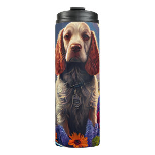 Cocker Spaniel on a Paddle: A Scenic Adventure Thermal Tumbler