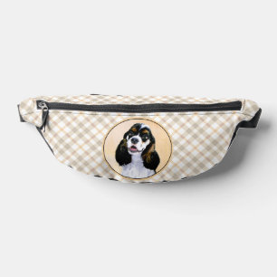 Cocker Spaniel Painting Parti Tan Original Dog Art Bum Bags