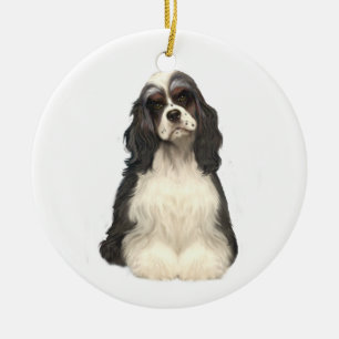 Cocker Spaniel - parti coloured Ceramic Ornament
