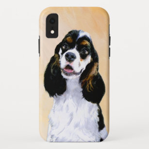 Cocker Spaniel (Parti) Painting - Original Dog Art Case-Mate iPhone Case