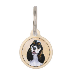 Cocker Spaniel (Parti) Painting - Original Dog Art Pet Tag