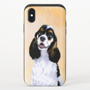 Cocker Spaniel (Parti) Painting - Original Dog Art iPhone X Slider Case