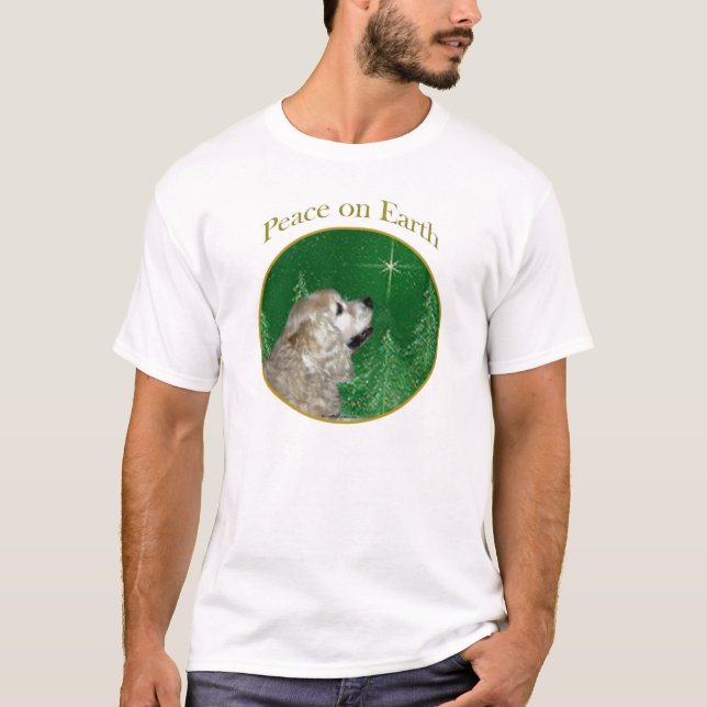 Cocker Spaniel Peace T-Shirt (Front)