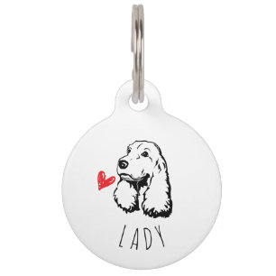 Cocker Spaniel Personalised ID Tag