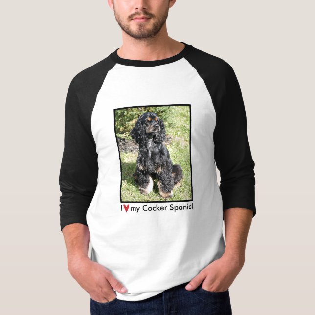Cocker Spaniel Photo on Long Sleeve Shirt (Front)