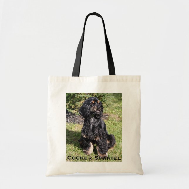 Cocker Spaniel Photo on Tote Bag (Front)