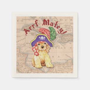 Cocker Spaniel Pirate Napkin