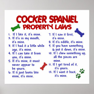 COCKER SPANIEL PL2 POSTER