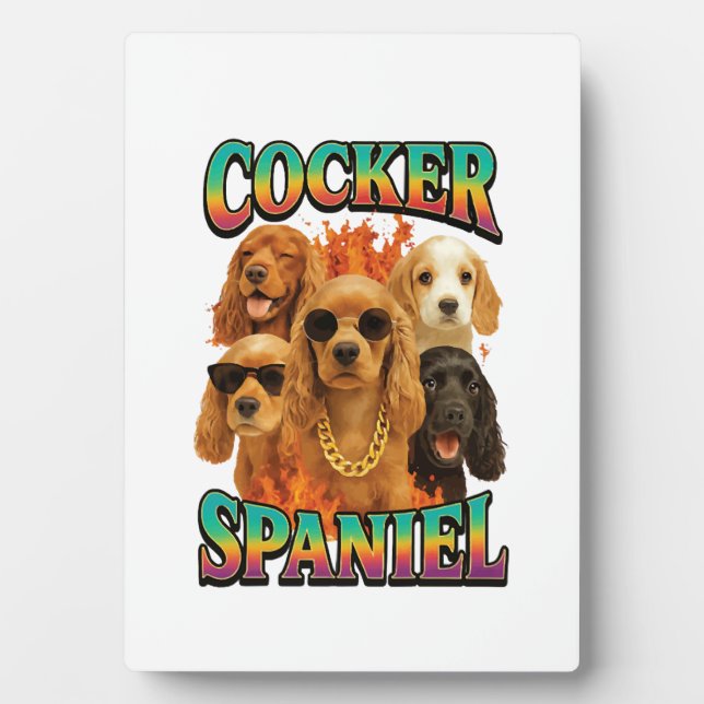 Cocker Spaniel  Plaque (Front)