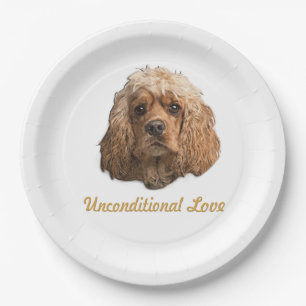 Cocker Spaniel products Paper Plate