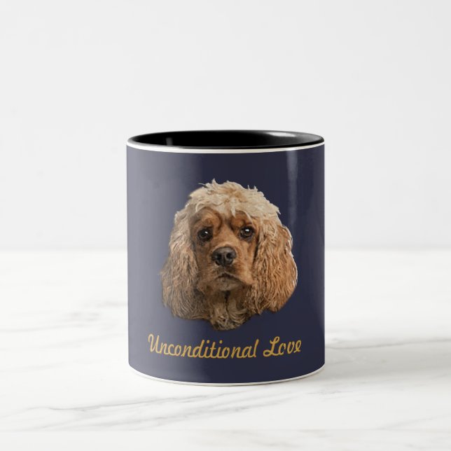 Cocker Spaniel products Two-Tone Coffee Mug (Center)