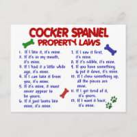 COCKER SPANIEL Property Laws 2
