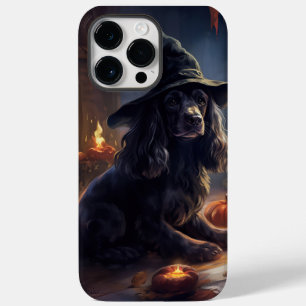 Cocker Spaniel Pumpkins Halloween Scary Case-Mate iPhone 14 Pro Max Case