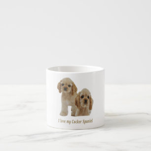 Cocker spaniel puppies espresso cup