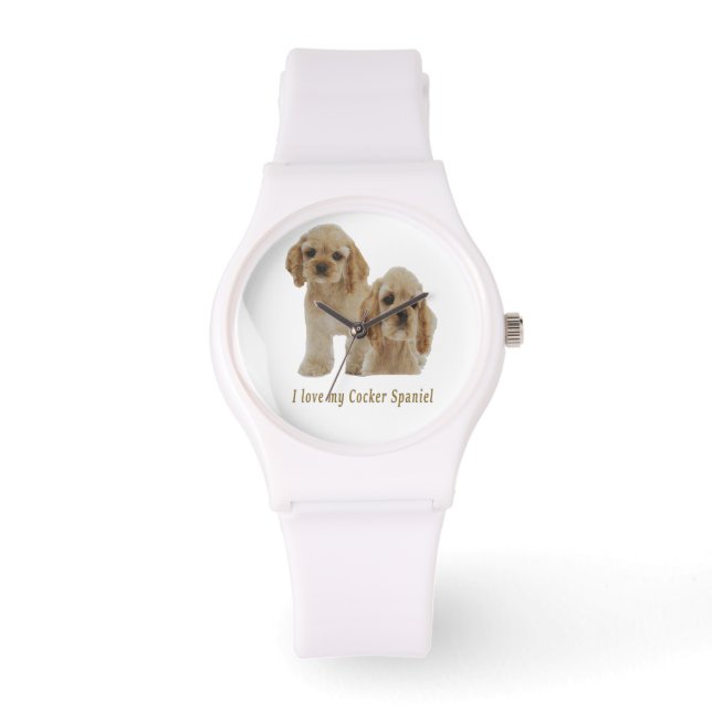 Cocker spaniel puppies watch (Front)