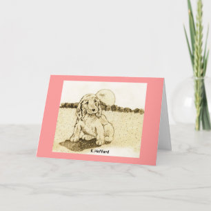 Cocker Spaniel Puppy Card