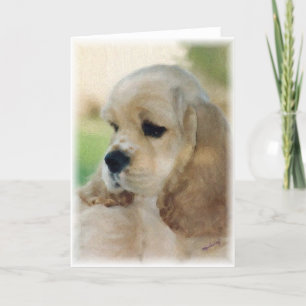 Cocker Spaniel Puppy card
