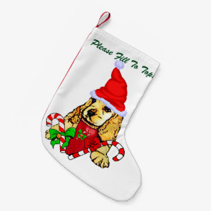 Cocker Spaniel Puppy Christmas Small Christmas Stocking
