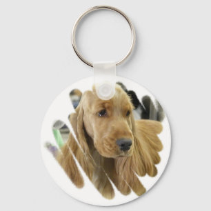 Cocker Spaniel Puppy Dog Keychain