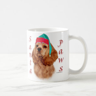Cocker Spaniel (red) Santa Paws Coffee Mug