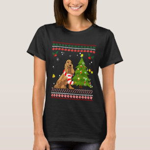 Cocker Spaniel Reindeer Christmas 2020 Tree Xmas F T-Shirt