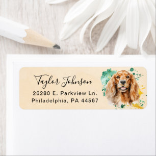 Cocker Spaniel Return Address Label