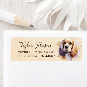 Cocker Spaniel Return Address Label