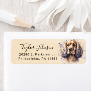 Cocker Spaniel Return Address Label
