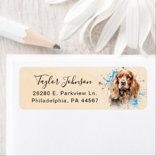 Cocker Spaniel Return Address Label