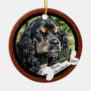 Cocker Spaniel Round Christmas Ornament