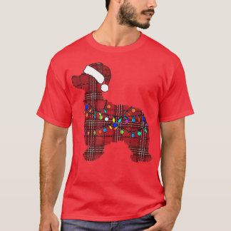 Cocker Spaniel Santa Claus hat fairy lights ugly C T-Shirt