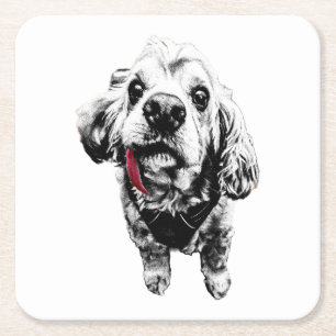 Cocker Spaniel – Sip with Sass Square Paper Coaster