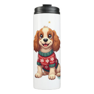 Cocker Spaniel Snowflake Glow dog Thermal Tumbler