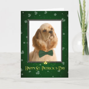 Cocker Spaniel St. Patrick's Day Card