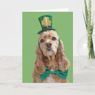Cocker Spaniel St. Patrick's Day Greeting Card