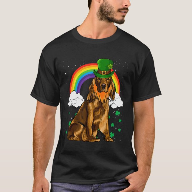 Cocker Spaniel St Patricks Day Leprechaun T-Shirt (Front)