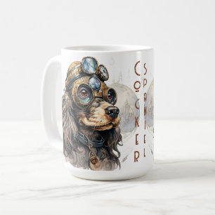 Cocker Spaniel Steampunk Dog Coffee Mug