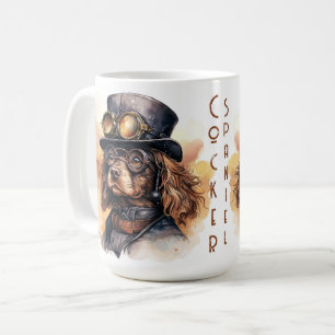 Cocker Spaniel Steampunk Dog Coffee Mug